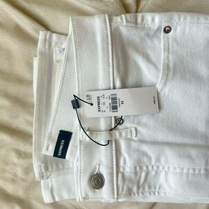 Express High-Rise White Jeans